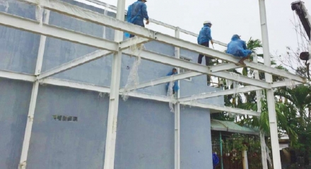 Thi công lắp dựng nhà thép tiền chế